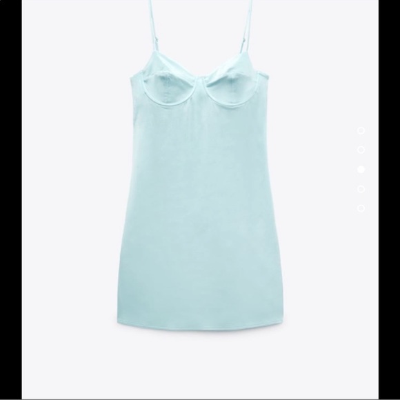 ZARA SATIN EFFECT CORSET DRESS - Picture 3 of 5